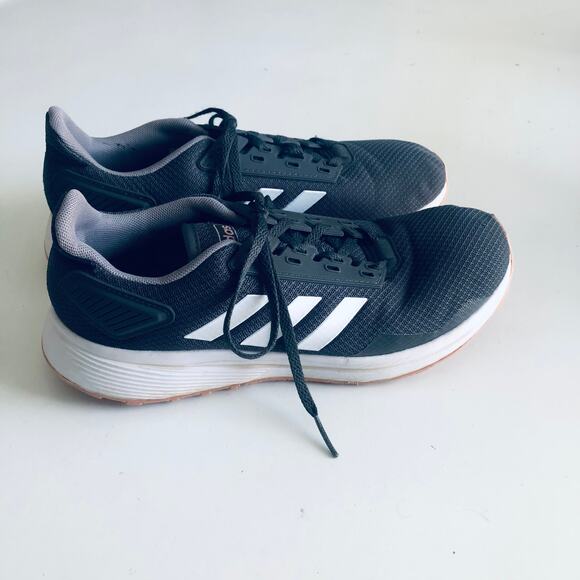 Adidas Women's 9.5 'Duramo 9' Gray Pink Spirit Running Sneakers Cloudfoam - Picture 3 of 11